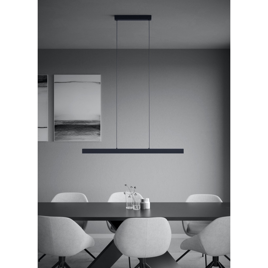 Eglo - Led Dimmable κρεμαστό φωτιστικό οροφής LED/20W/230V 3000K μαύρο