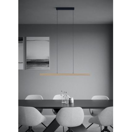 Eglo - Led Dimmable κρεμαστό φωτιστικό οροφής LED/21W/230V 3000K καφέ
