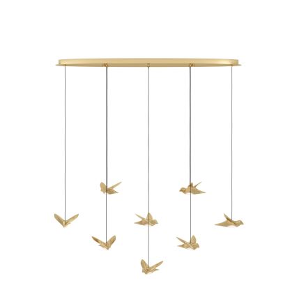 Eglo - Led Dimmable κρεμαστό φωτιστικό οροφής 8xLED/4,2W/230V 3000K χρυσό