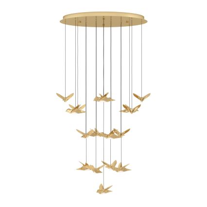 Eglo - Led Dimmable κρεμαστό φωτιστικό οροφής 17xLED/3W/230V 3000K χρυσό