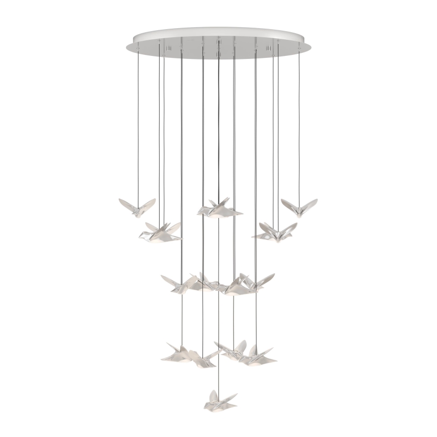Eglo - Led Dimmable κρεμαστό φωτιστικό οροφής 17xLED/3W/230V 3000K γυαλιστερό χρώμιο
