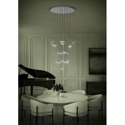 Eglo - Led Dimmable κρεμαστό φωτιστικό οροφής 17xLED/3W/230V 3000K γυαλιστερό χρώμιο