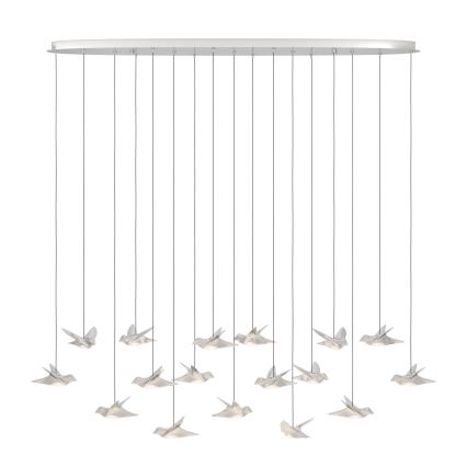 Eglo - Led Dimmable κρεμαστό φωτιστικό οροφής 17xLED/3W/230V 3000K γυαλιστερό χρώμιο