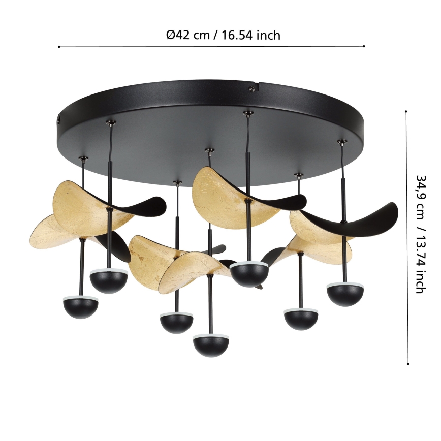 Eglo - LED Dimmable φωτιστικό οροφής 7xLED/2,3W/230V 3000K