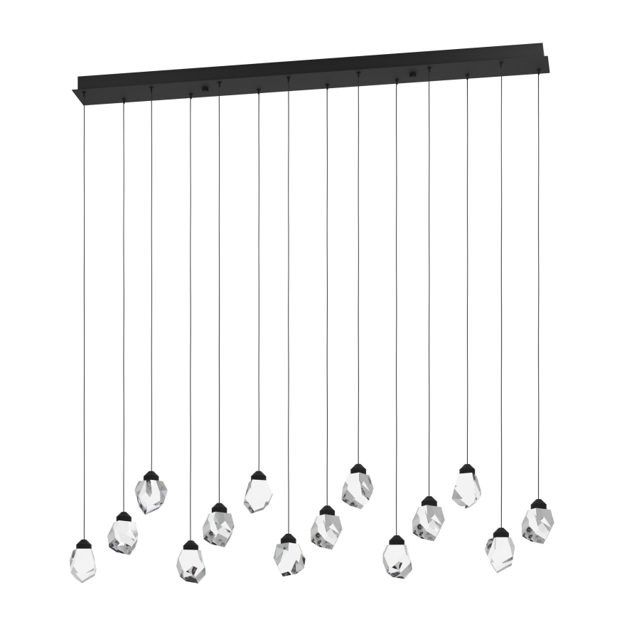 Eglo - Led Dimmable κρεμαστό φωτιστικό οροφής 14xLED/3W/230V 3000K μαύρο/διαφανές