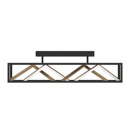 Eglo - Πλαφονιέρα οροφής ντιμαριζόμενη LED LED/45W/230V 2700-6500K μαύρο/χρυσό + τηλεχειριστήριο