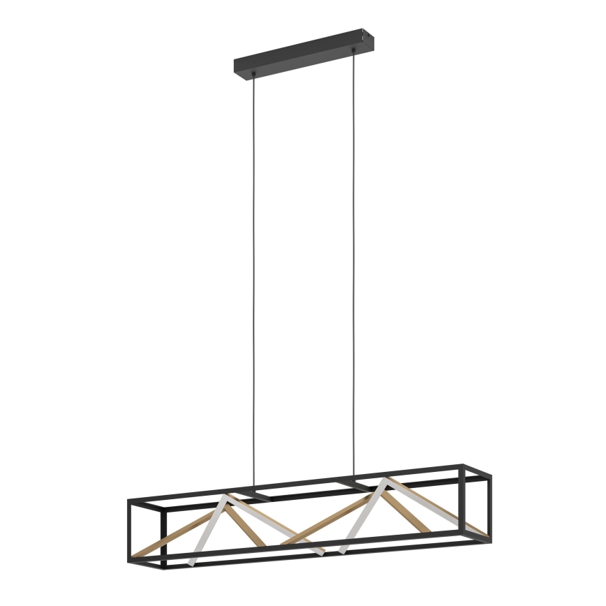 Eglo - Led Dimmable κρεμαστό φωτιστικό οροφής LED/46W/230V 2700-6500K μαύρο/χρυσό + τηλεχειριστήριο