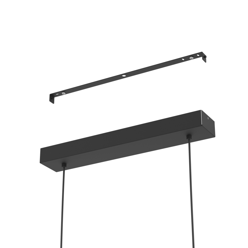 Eglo - Led Dimmable κρεμαστό φωτιστικό οροφής LED/46W/230V 2700-6500K μαύρο/χρυσό + τηλεχειριστήριο