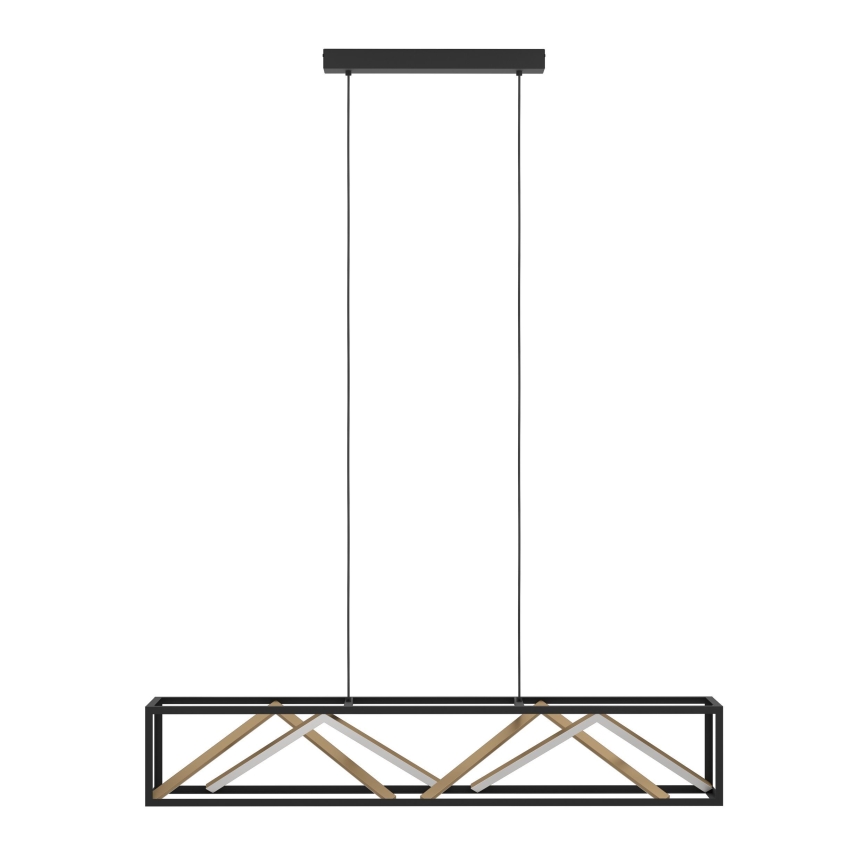 Eglo - Led Dimmable κρεμαστό φωτιστικό οροφής LED/46W/230V 2700-6500K μαύρο/χρυσό + τηλεχειριστήριο