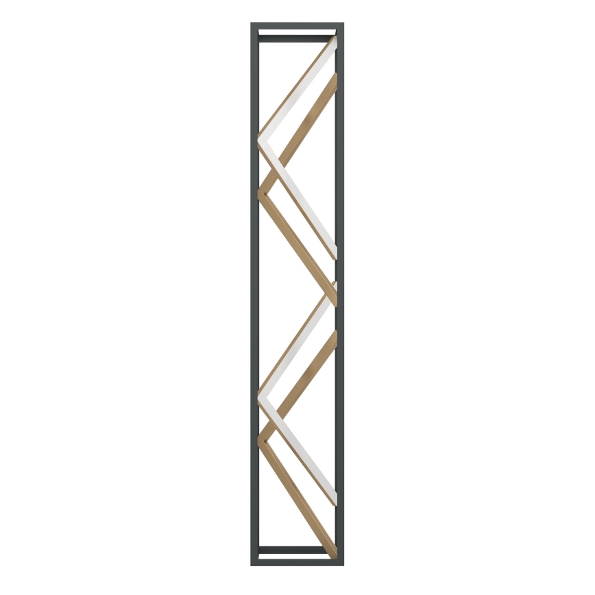 Eglo - Φωτιστικό δαπέδου LED Dimmable LED/23W/230V 2700-6500K μαύρο/χρυσό + τηλεχειριστήριο