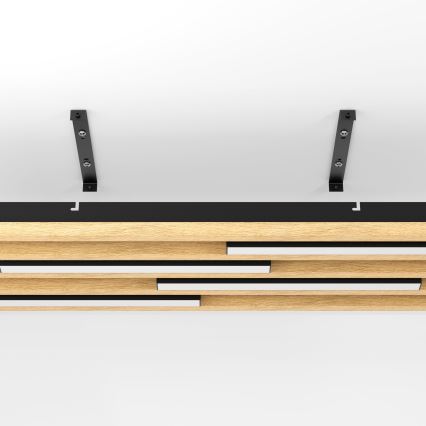 Eglo - LED Dimmable φωτιστικό οροφής 4xLED/9W/230V 3000K 22x78 cm καφέ