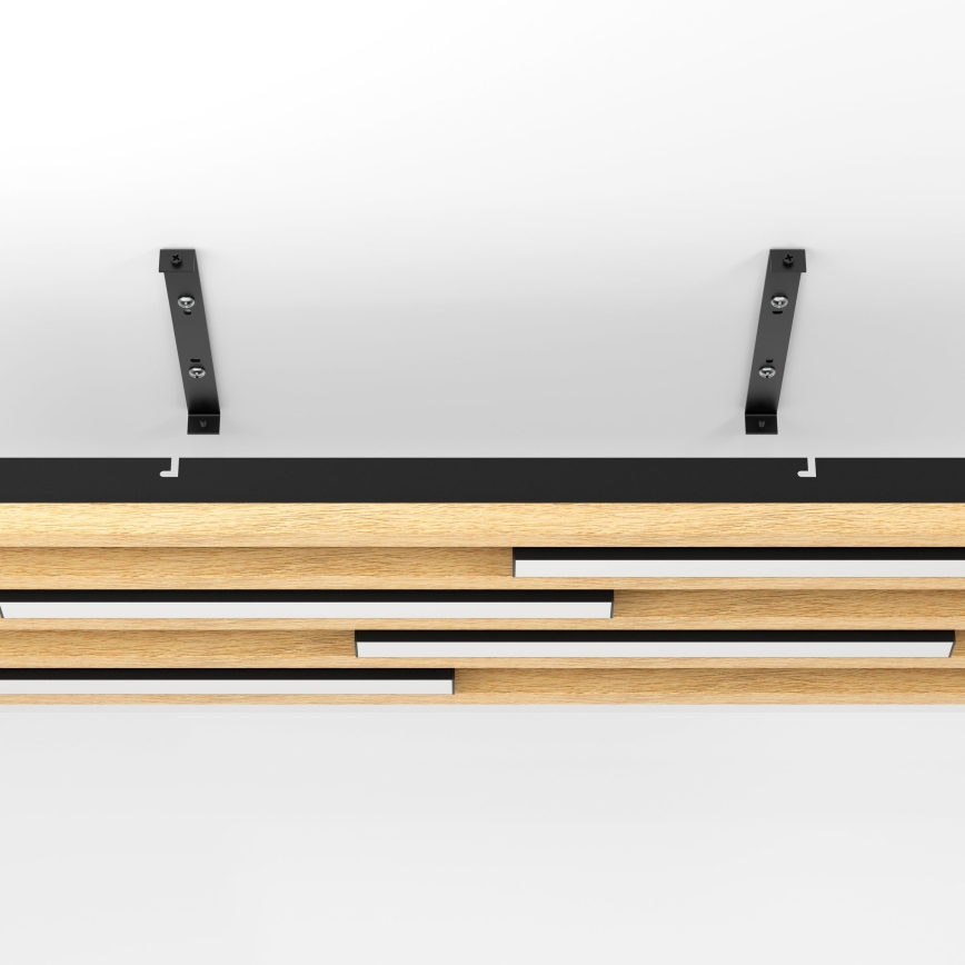 Eglo - LED Dimmable φωτιστικό οροφής 4xLED/9W/230V 3000K 22x78 cm καφέ