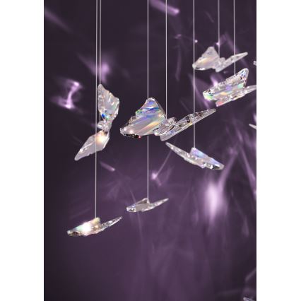 Eglo - LED ρυθμιζόμενο κρεμαστό φωτιστικό με καλώδιο 6xLED/4,2W/230V μαύρο/διάφανο