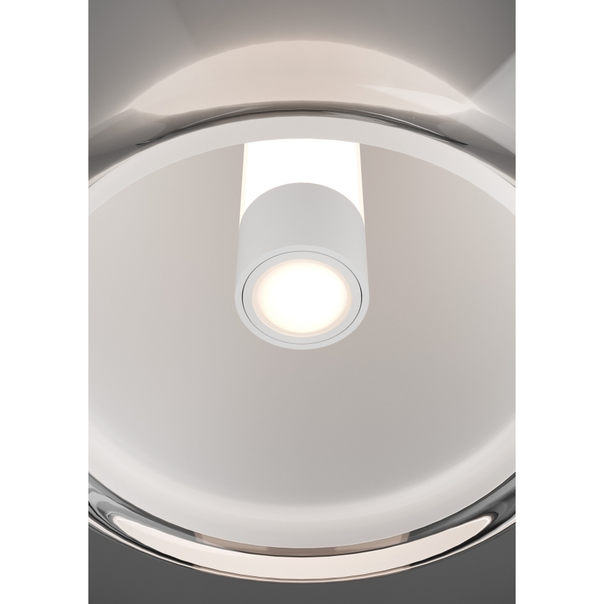 Eglo - Ρυθμιζόμενο LED φωτιστικό οροφής LED/5,5W/230V + LED/1,6W 2200-6500K Ø 25 cm γυαλιστερό χρώμιο + τηλεχειριστήριο