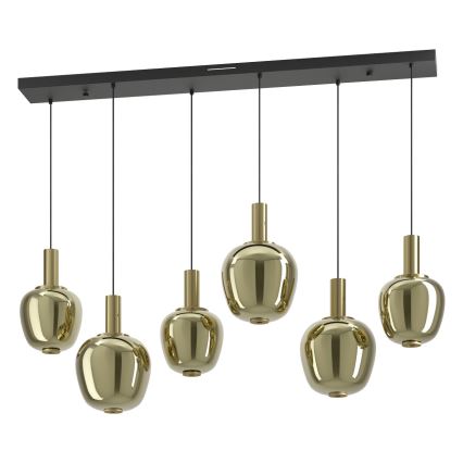 Eglo - Ρυθμιζόμενος LED πολυέλαιος 3xLED/5W/230V + 3xLED/6,5W + 6xLED/1,6W 2200-6500K, χρυσό