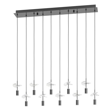 Eglo - Κρεμαστό φωτιστικό LED σε καλώδιο 10xLED/2,6W/230V 2200/3000/4000K γυαλιστερό χρώμιο