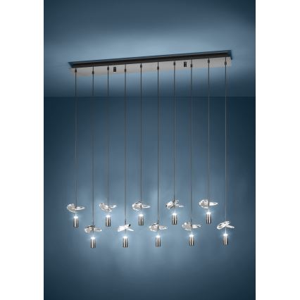 Eglo - Κρεμαστό φωτιστικό LED σε καλώδιο 10xLED/2,6W/230V 2200/3000/4000K γυαλιστερό χρώμιο