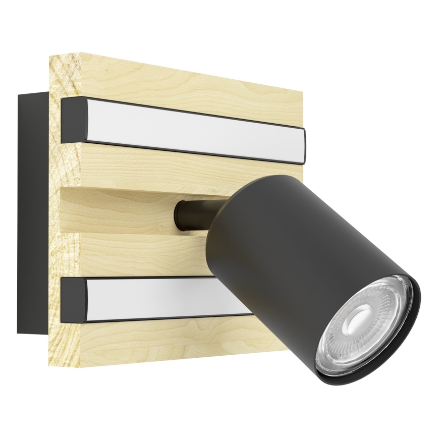 Eglo - Επιτοίχιο φωτιστικό σποτ LED/2,2W/230V + 2xLED/1,2W + 2xLED/2W μπεζ/μαύρο