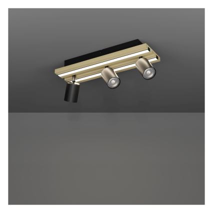 Eglo - LED σποτ φωτιστικό 3xLED/2,2W/230V + 2xLED/1,2W + 2xLED/2W μπεζ/μαύρο