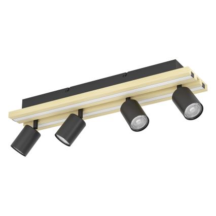 Eglo - Σποτ φωτιστικό LED 4xLED/2,2W/230V + 2xLED/1,2W + 2xLED/2W μπεζ/μαύρο