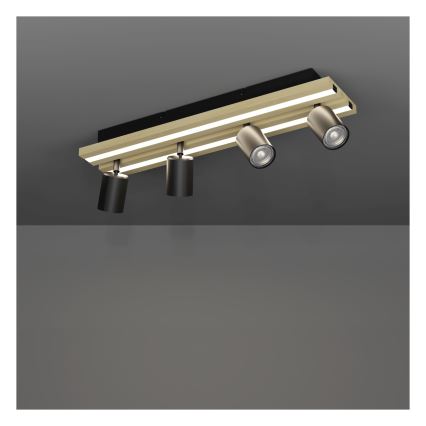 Eglo - Σποτ φωτιστικό LED 4xLED/2,2W/230V + 2xLED/1,2W + 2xLED/2W μπεζ/μαύρο
