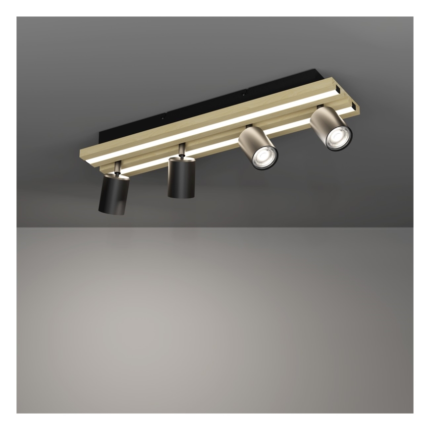 Eglo - Σποτ φωτιστικό LED 4xLED/2,2W/230V + 2xLED/1,2W + 2xLED/2W μπεζ/μαύρο