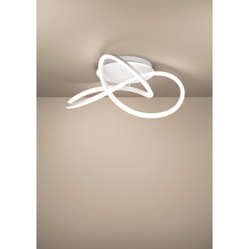 Eglo - Ρυθμιζόμενο LED φωτιστικό οροφής LED/40W/230V 2200-6500K Ø 83 εκ. λευκό + τηλεχειριστήριο