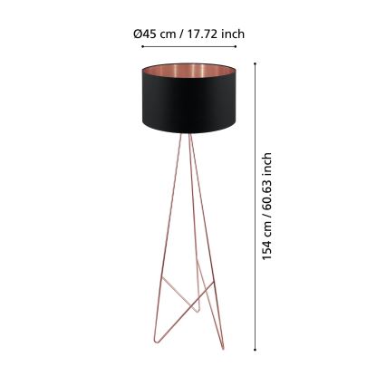 Eglo - Επιδαπέδια λάμπα 1xE27/60W/230V