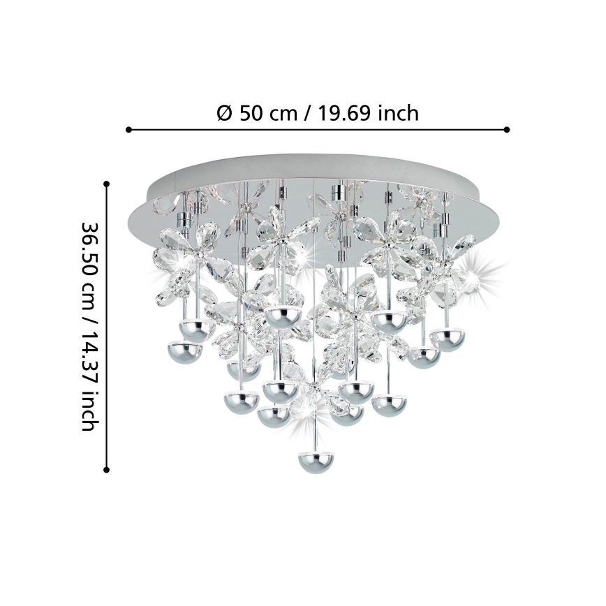Eglo - Ρυθμιζόμενο φωτιστικό οροφής LED/27W/230V