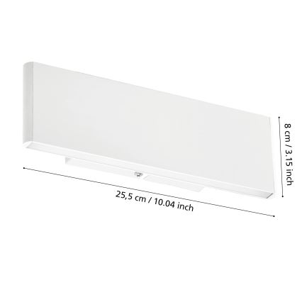 Eglo - Φωτιστικό τοίχου LED 2xLED/5,4W/230V