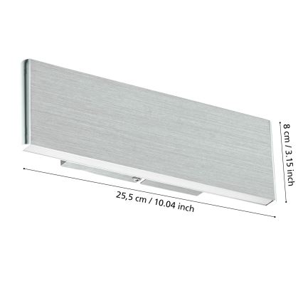 Eglo - Φωτιστικό τοίχου LED 2xLED/5,4W/230V