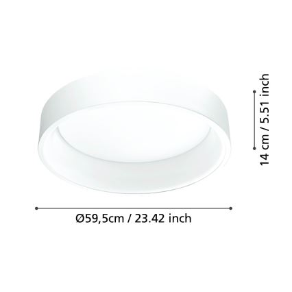 Eglo - LED Dimmable φωτιστικό οροφής 1 LED/35,2W/230V