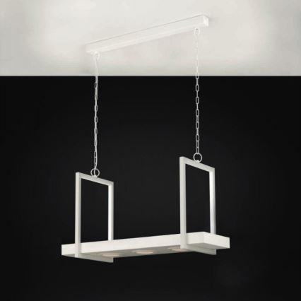 Eglo - LED RGB Πολύφωτο με dimmer πάνω σε αλυσίδα 3xLED/6W/230V + RC