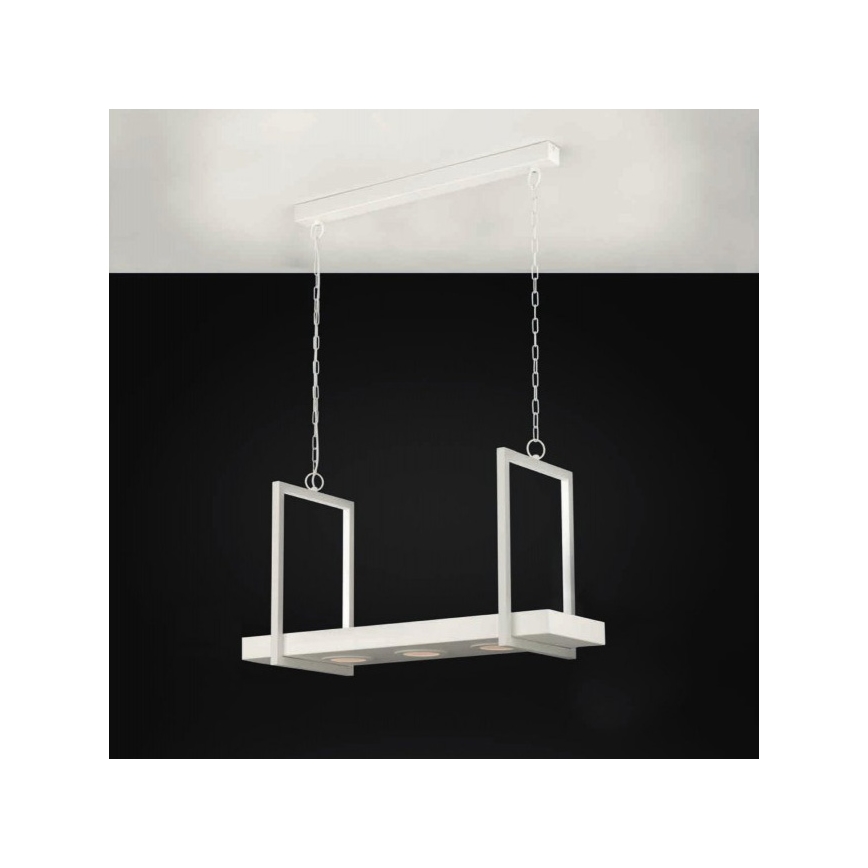 Eglo 39301 - Ρυθμιζόμενος πολυέλαιος LED RGBW σε αλυσίδα με ράφι CALAMONA 3xLED/6W/230V + τηλεχειριστήριο