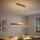 Eglo 39344 - Κρεμαστό φωτιστικό LED με καλώδιο CLIMENE LED/17W/230V + LED/4,2W δρυς