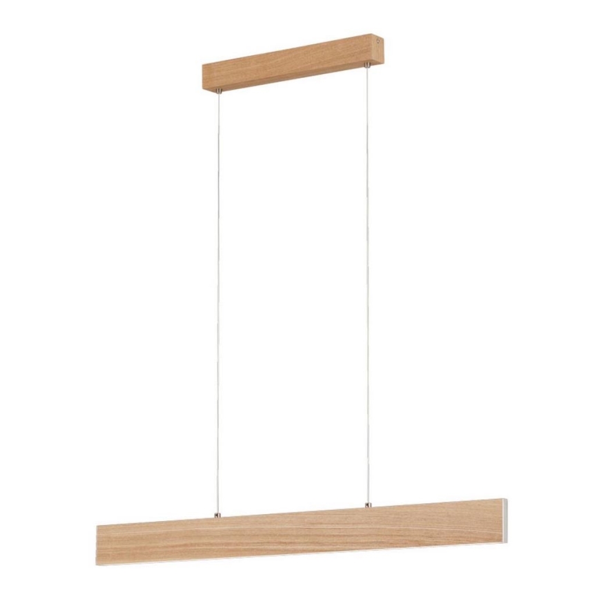 Eglo 39344 - Κρεμαστό φωτιστικό LED με καλώδιο CLIMENE LED/17W/230V + LED/4,2W δρυς