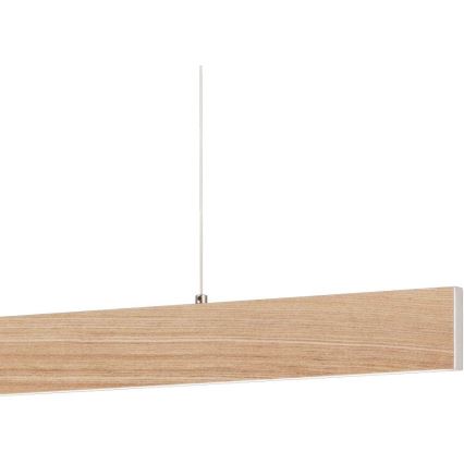 Eglo 39344 - Κρεμαστό φωτιστικό LED με καλώδιο CLIMENE LED/17W/230V + LED/4,2W δρυς