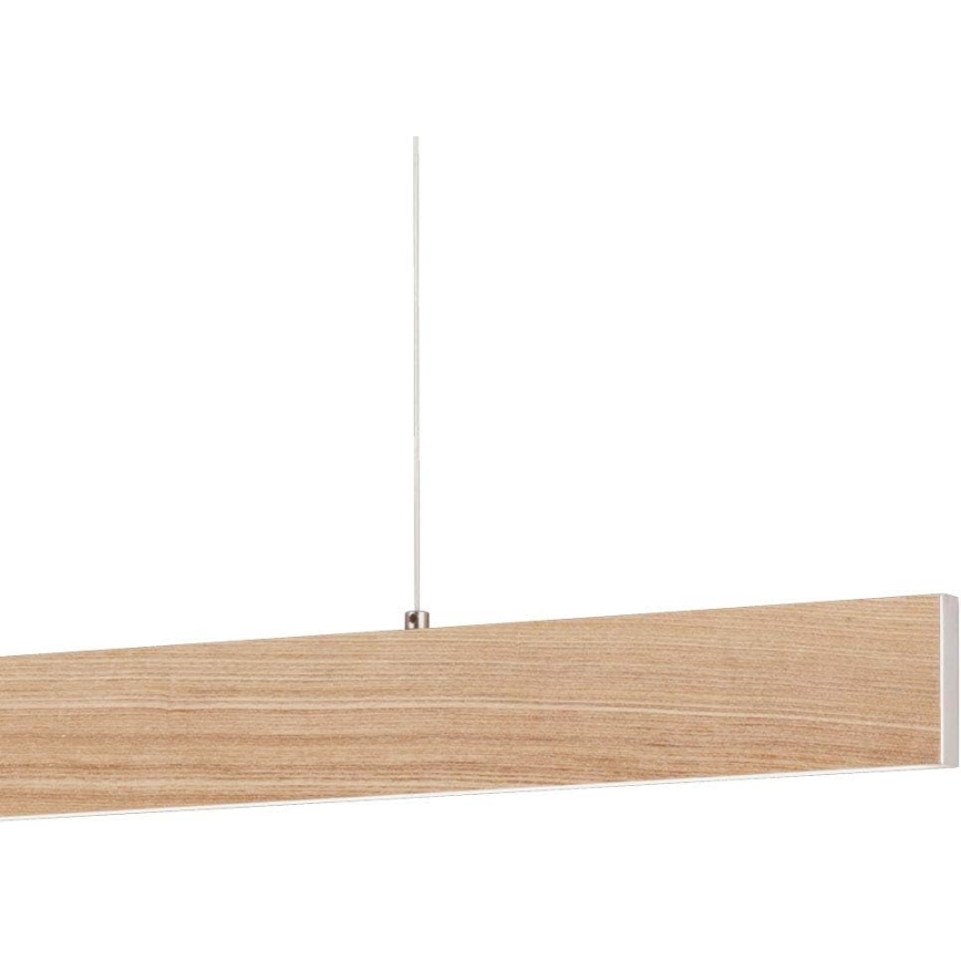 Eglo 39344 - Κρεμαστό φωτιστικό LED με καλώδιο CLIMENE LED/17W/230V + LED/4,2W δρυς