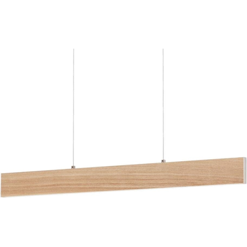 Eglo 39344 - Κρεμαστό φωτιστικό LED με καλώδιο CLIMENE LED/17W/230V + LED/4,2W δρυς