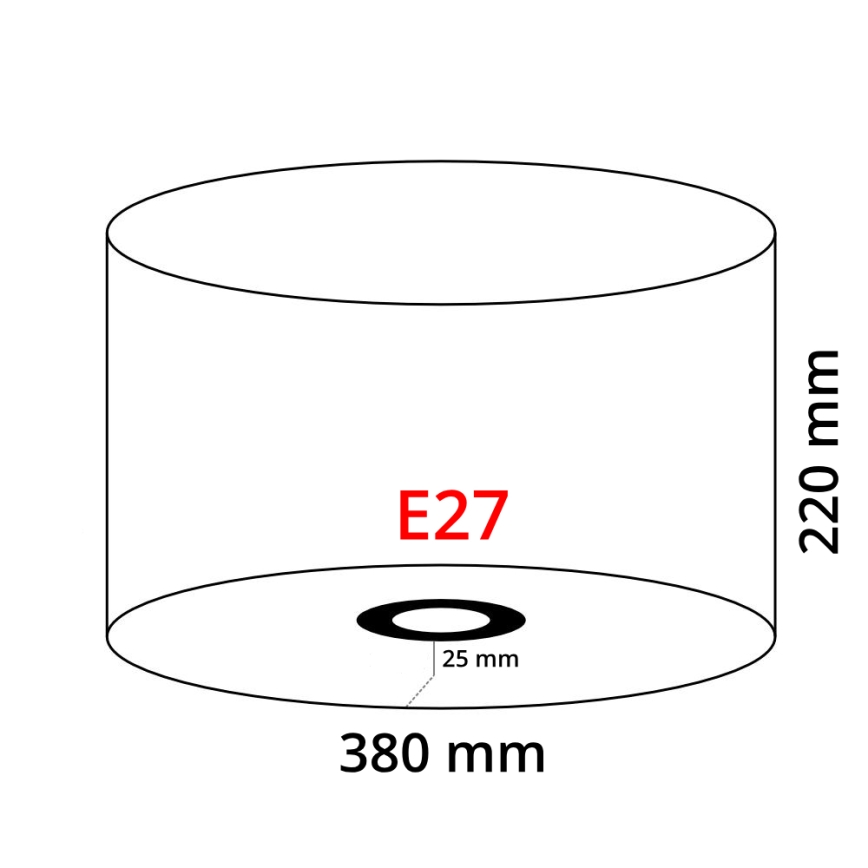 Eglo 39366 - Καπέλο NADINA 1 E27 διάμετρος 38 cm πράσινο