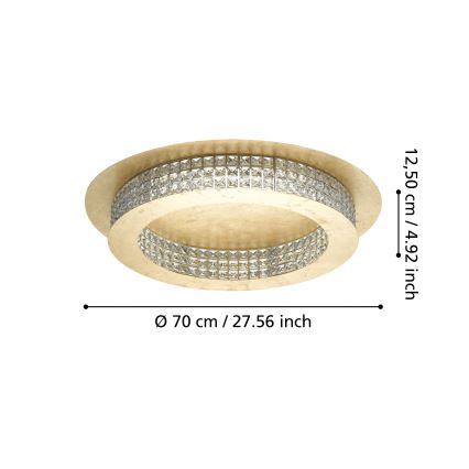 Eglo - LED Dimmable φωτιστικό οροφής LED/44W/230V
