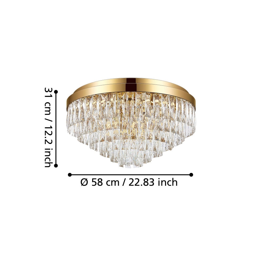 Eglo- Φωτιστικό οροφής 11xE14/40W/230V χρυσό