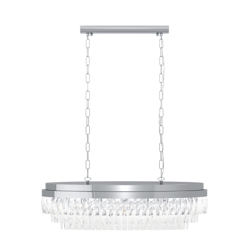 Eglo - Πολυέλαιος 10xE14/40W/230V γυαλιστερό χρώμιο
