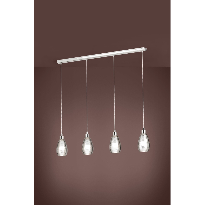 Eglo - Πολύφωτο σε σχοινί 4xE27/60W/230V