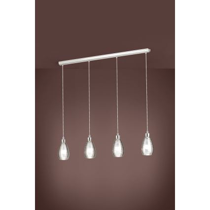 Eglo - Πολύφωτο σε σχοινί 4xE27/60W/230V