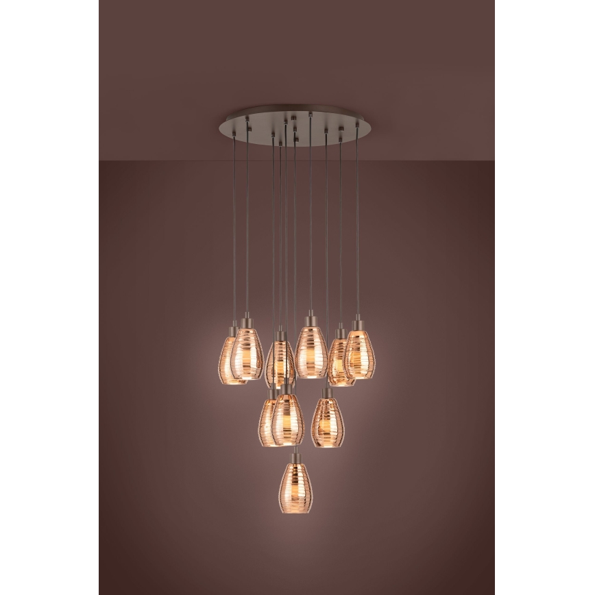 Eglo - Πολύφωτο σε σχοινί 10xE27/60W/230V