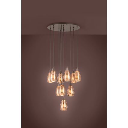 Eglo - Πολύφωτο σε σχοινί 10xE27/60W/230V