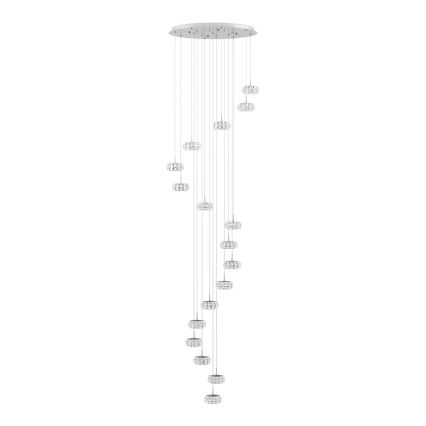 Eglo - Κρυστάλλινο πολύφωτο με dimming  LED 17xLED/4,5W/230V