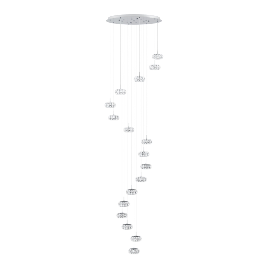 Eglo - Κρυστάλλινο πολύφωτο με dimming  LED 17xLED/4,5W/230V