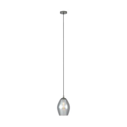 Eglo - Κρεμαστό φωτιστικό οροφής 1xE27/60W/230V φιμέ